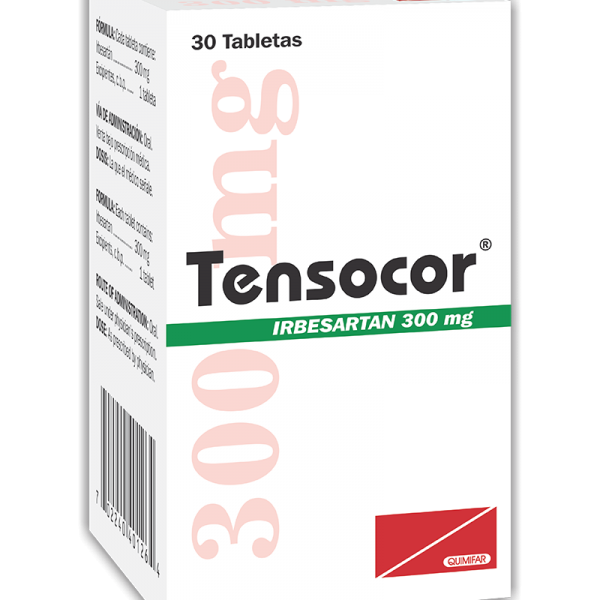 Tensocor Tableta 300 mg caja x20