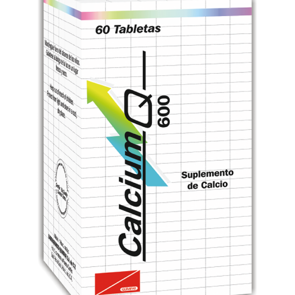 Calcium Q Tableta 600 mg frasco x60