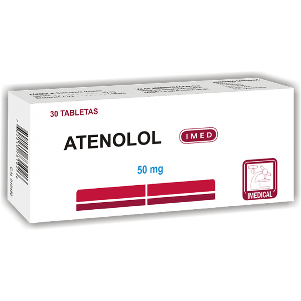 Atenolol Tableta 50 mg caja x30
